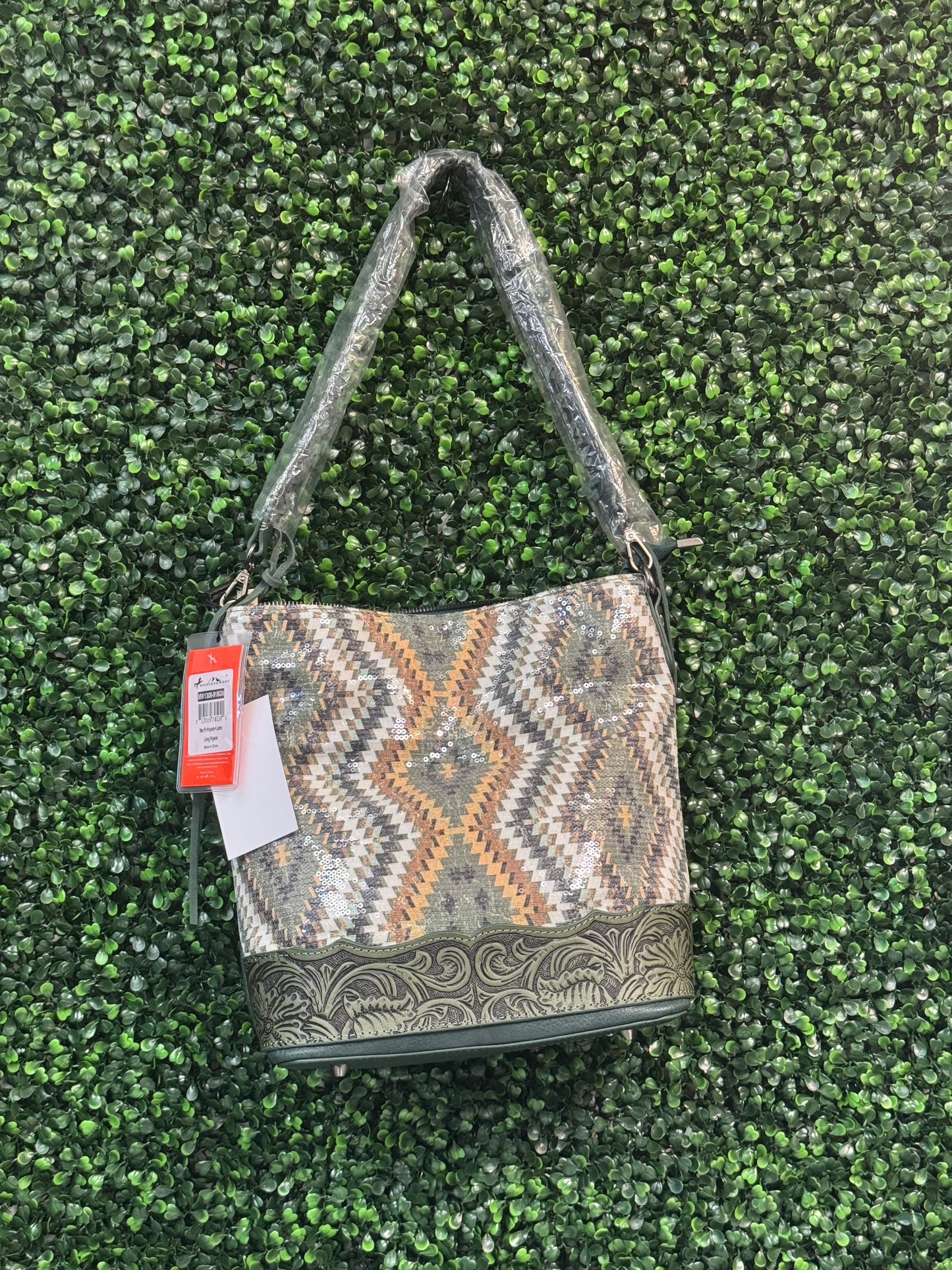 Montana West Tooled Aztec Collection Hobo