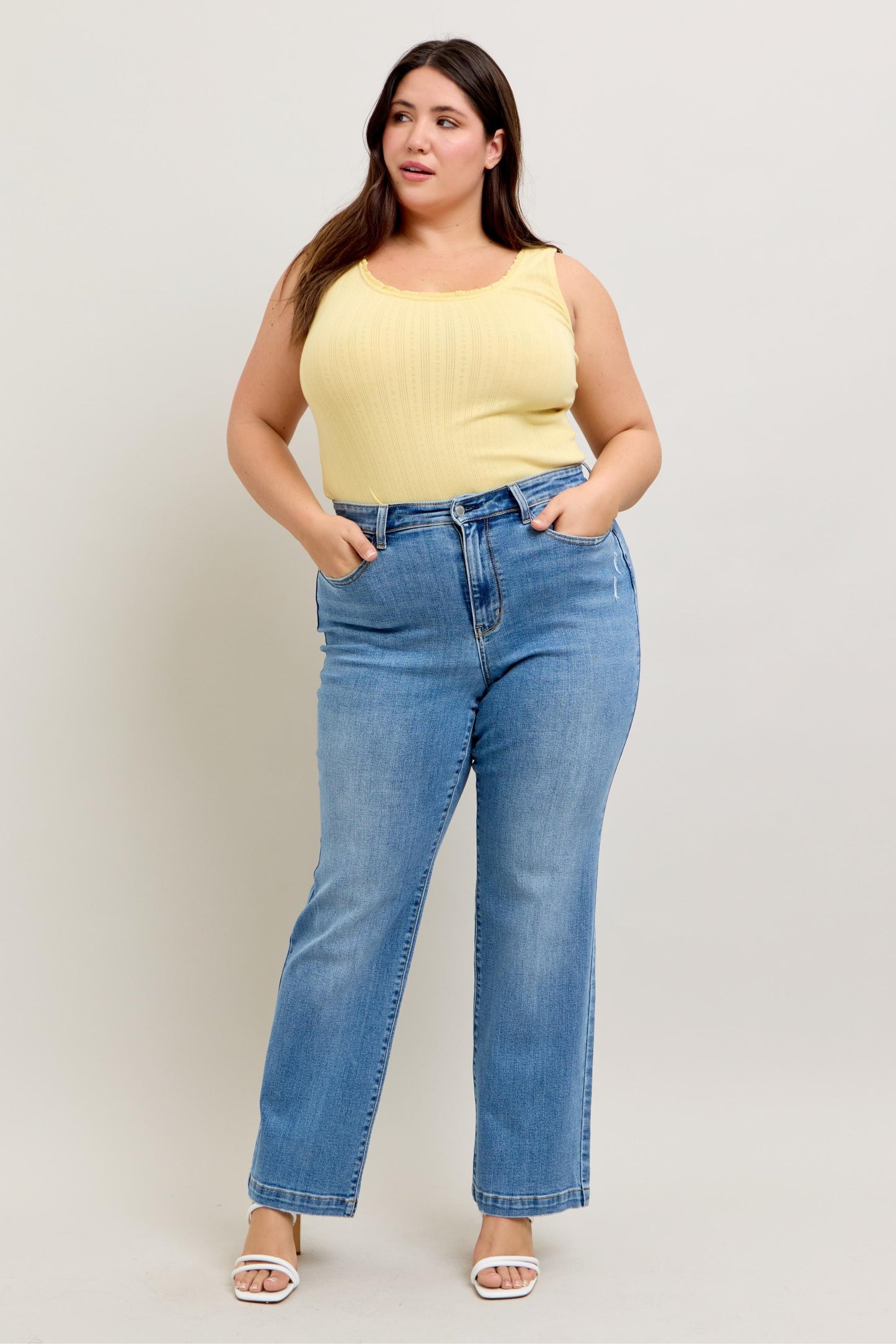 Judy Blue High Waist Trouser Straight Fit