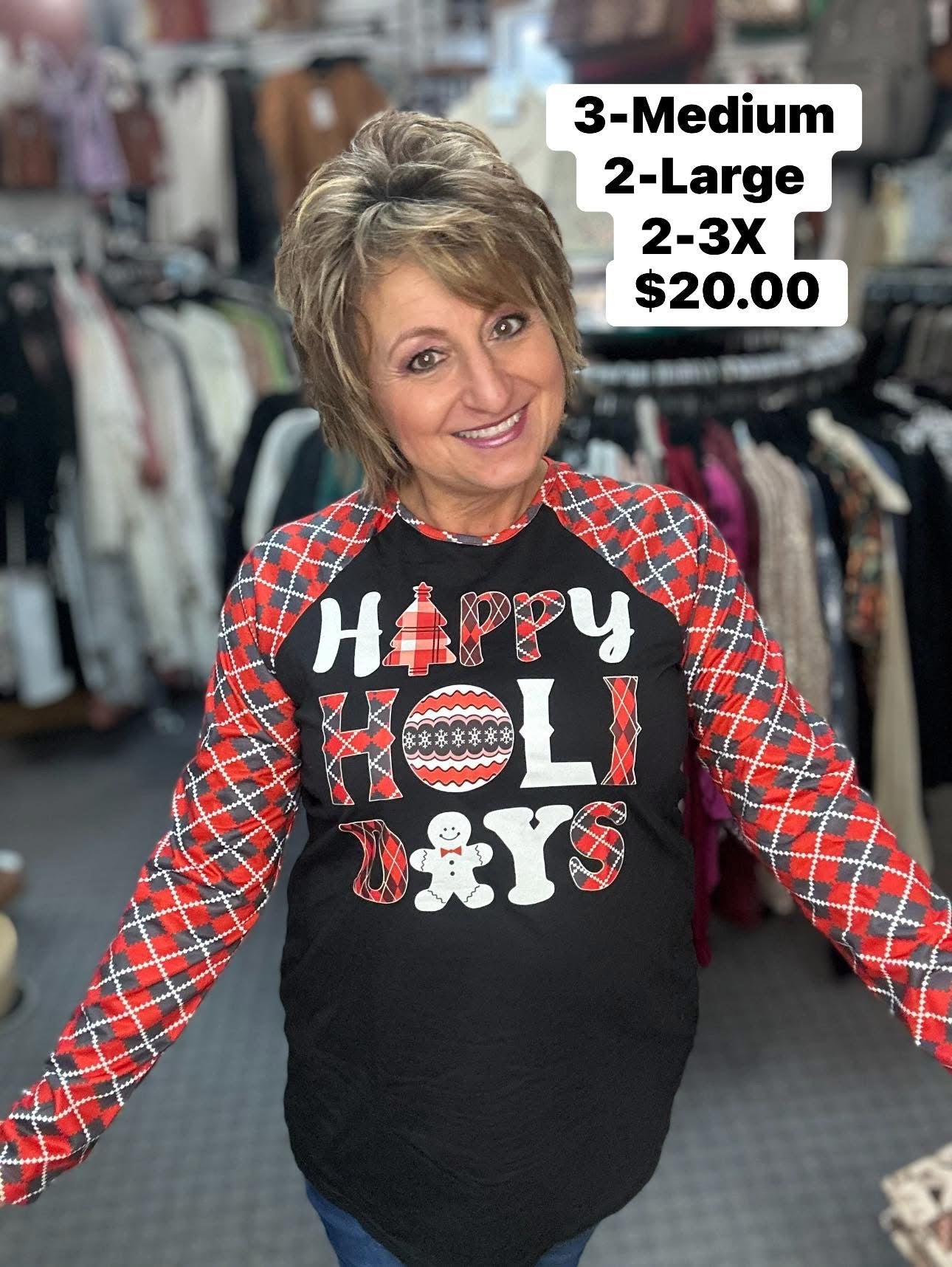 Happy Holidays Long Sleeve