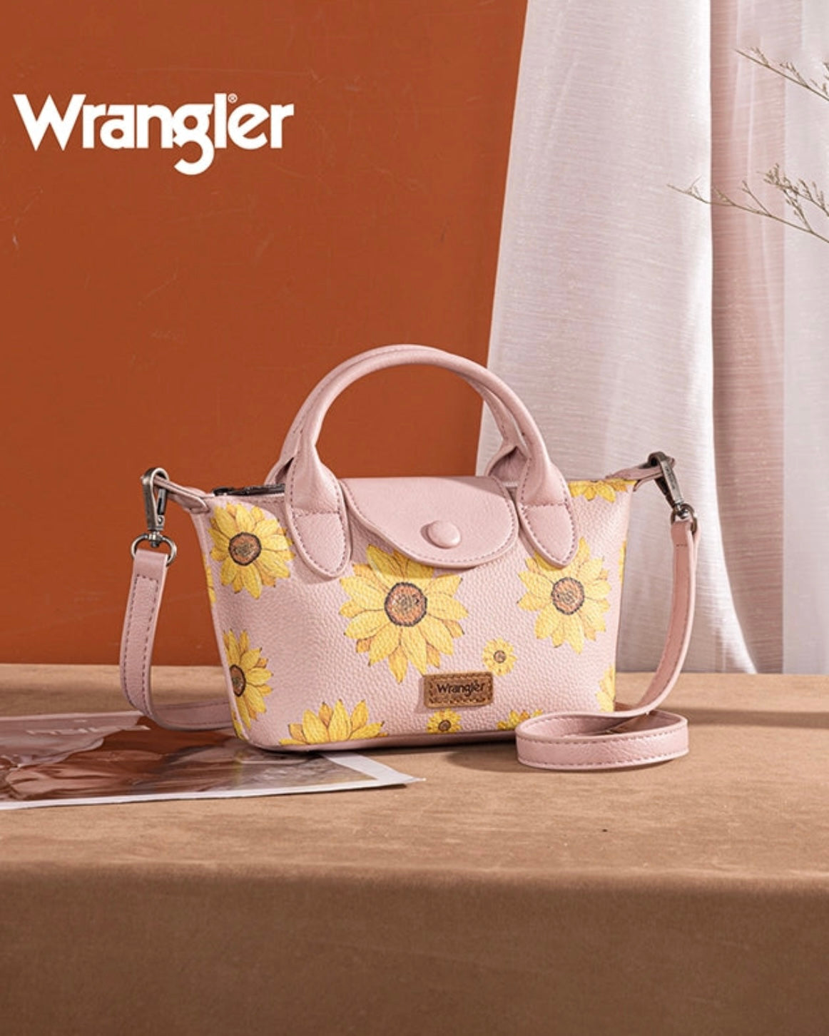 WRANGLER SUNFLOWER PRINT MINI CROSSBODY BAG