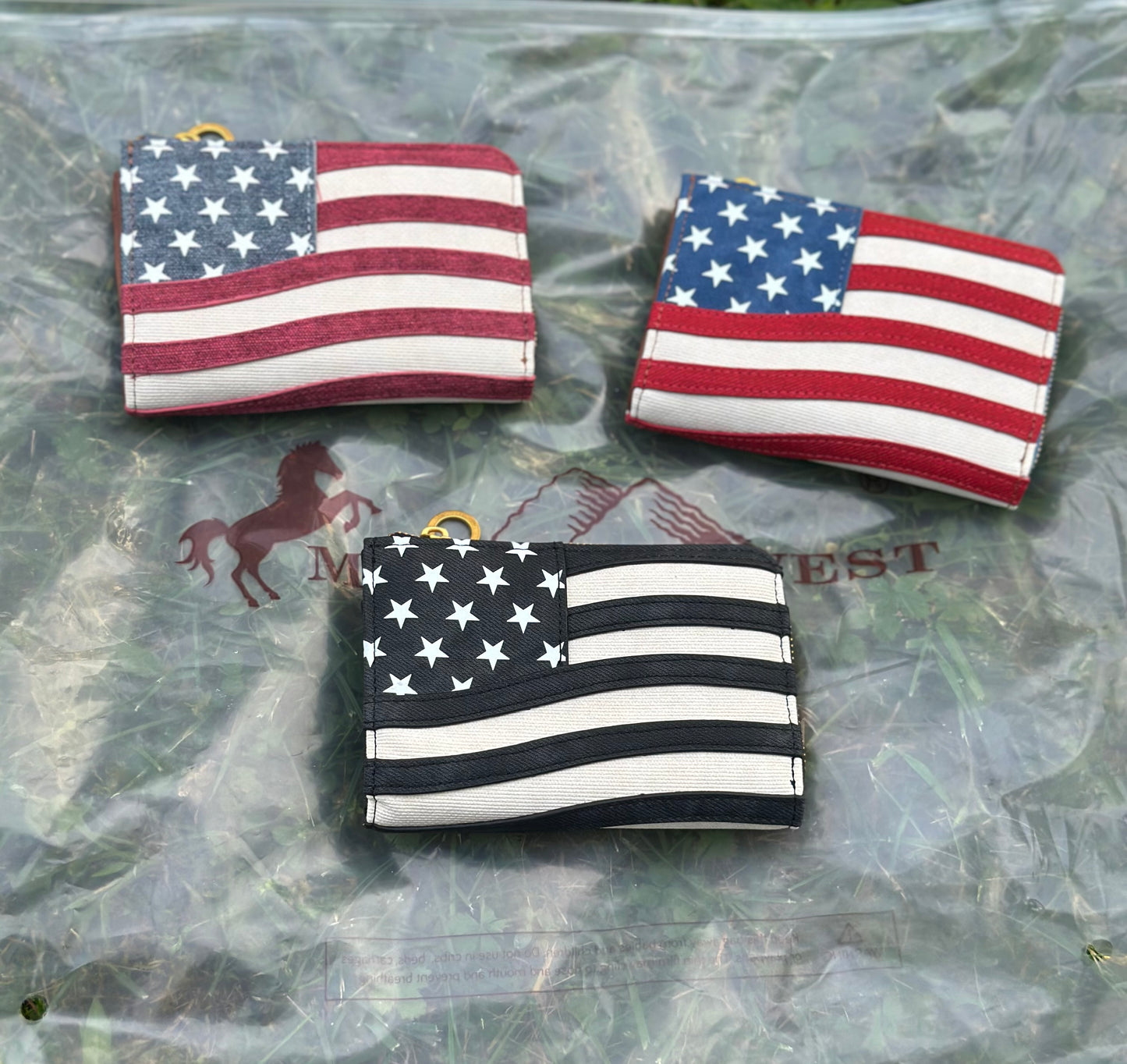 Montana West Vintage American Flag Collection - Red