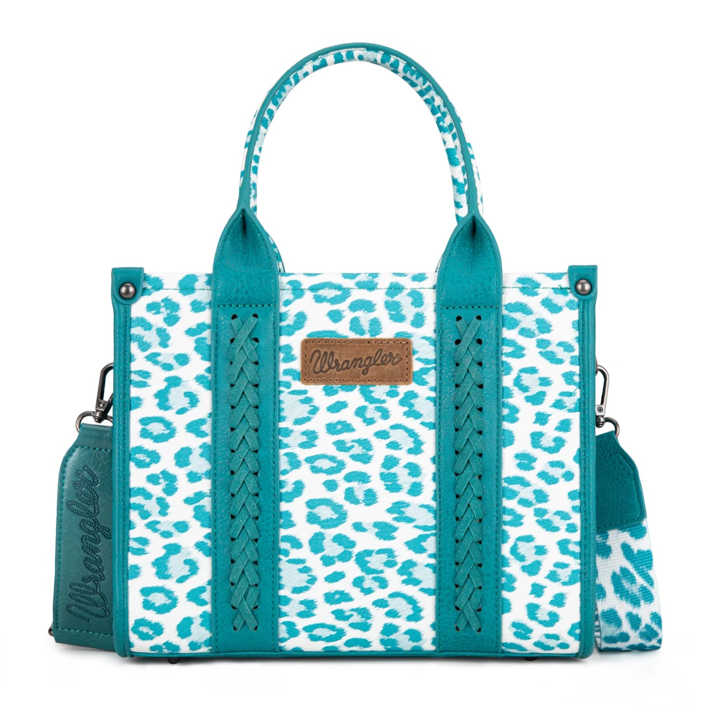 Wrangler Leopard Print Concealed Carry Tote/Crossbody