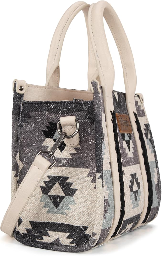 Wrangler Southwestern Pattern Dual Sided Print-Tote/Crossbody
