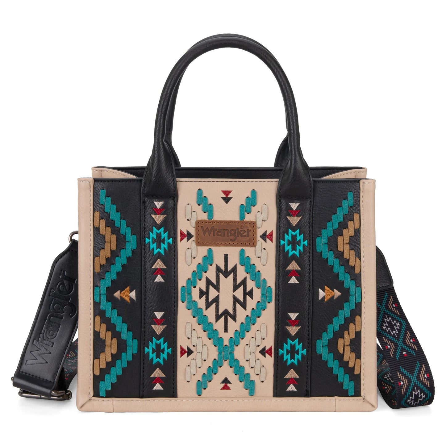 Wrangler Aztec Embroidered Tote/Crossbody