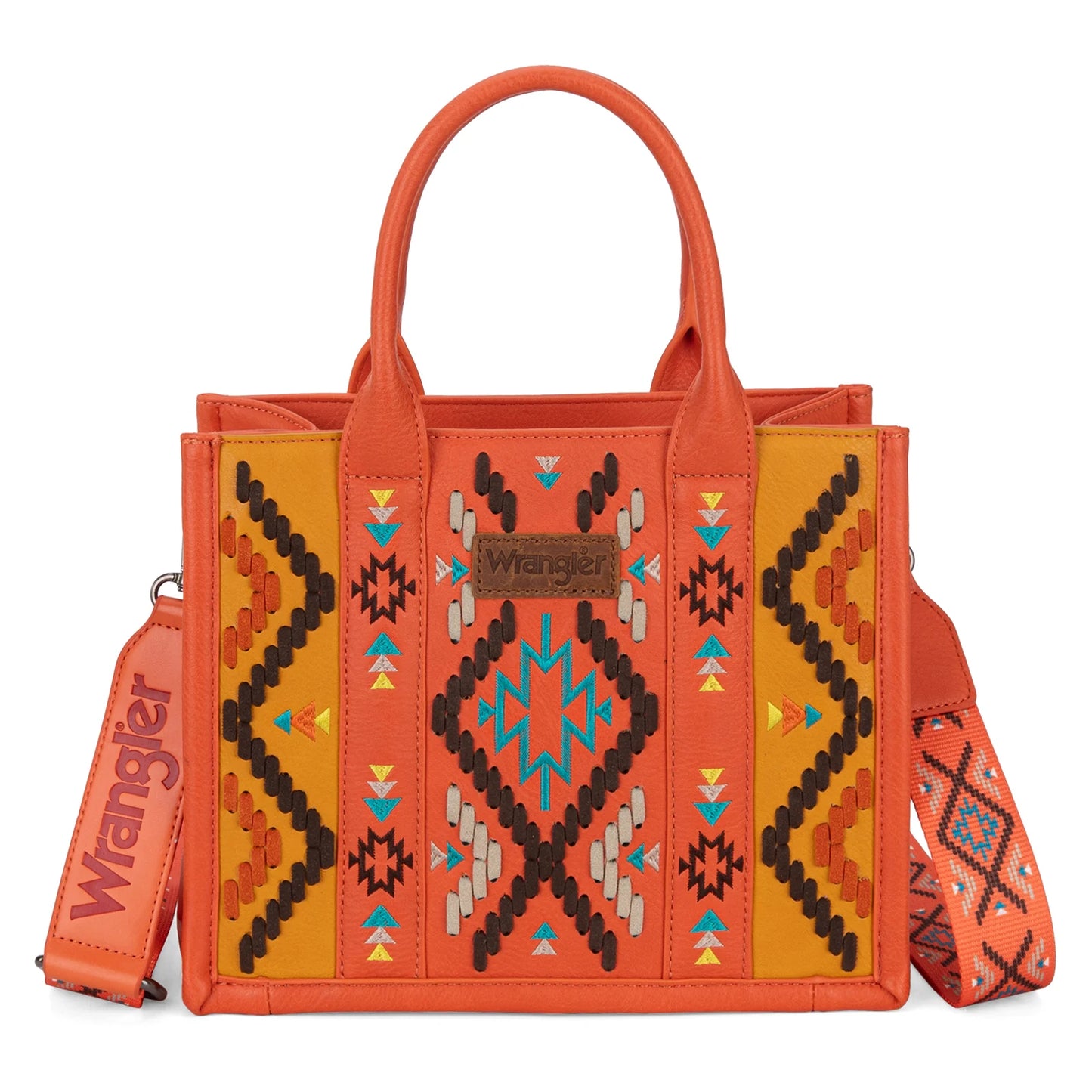 Wrangler Aztec Embroidered Tote/Crossbody