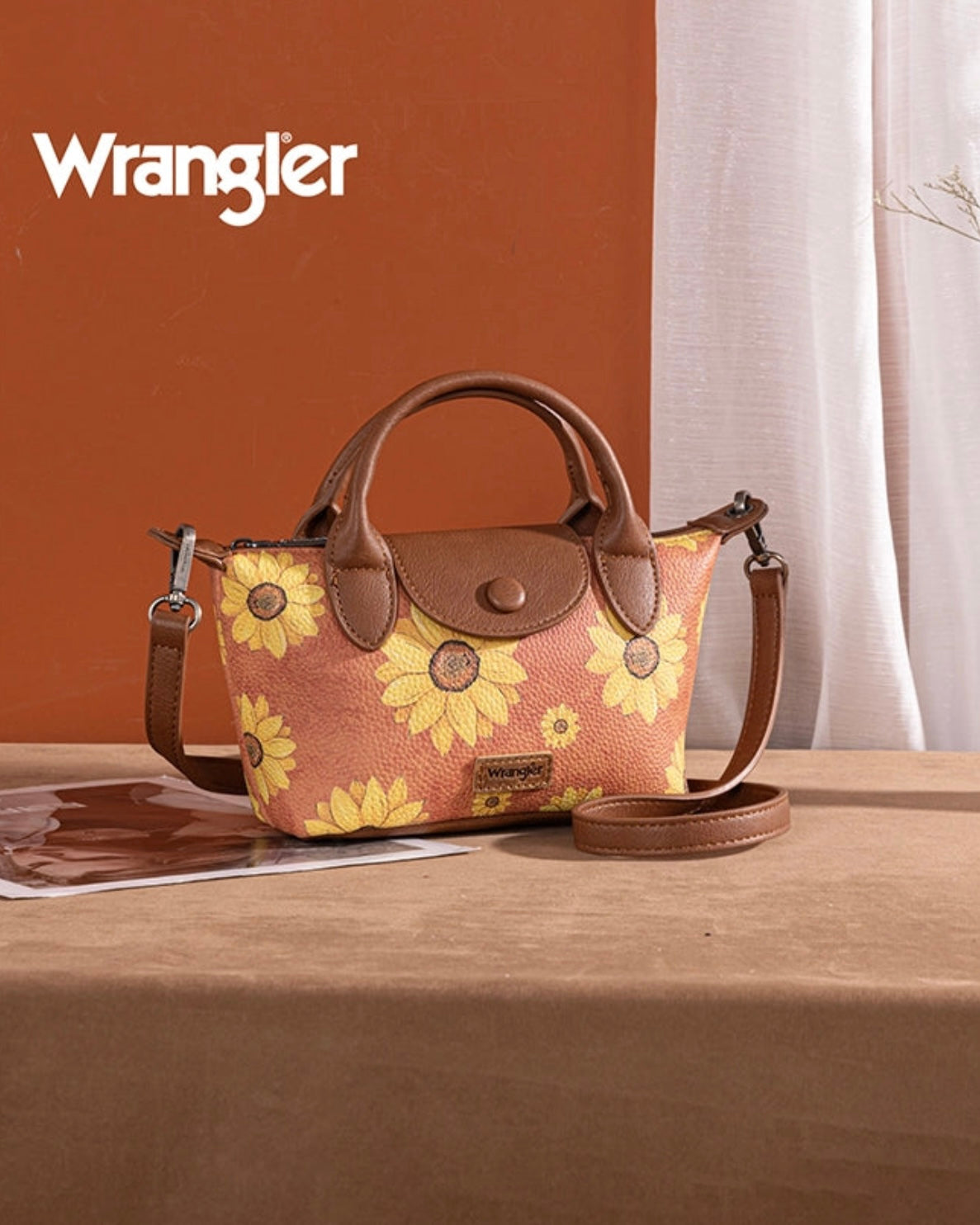 WRANGLER SUNFLOWER PRINT MINI CROSSBODY BAG