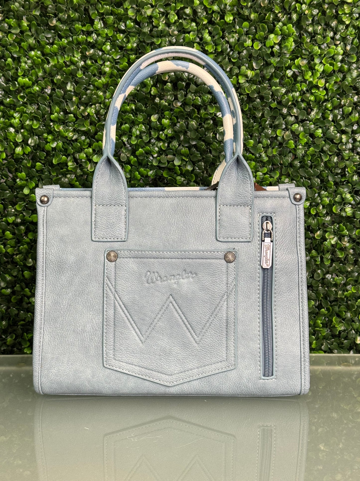Wrangler Cow Print Concealed Carry Tote/Crossbody