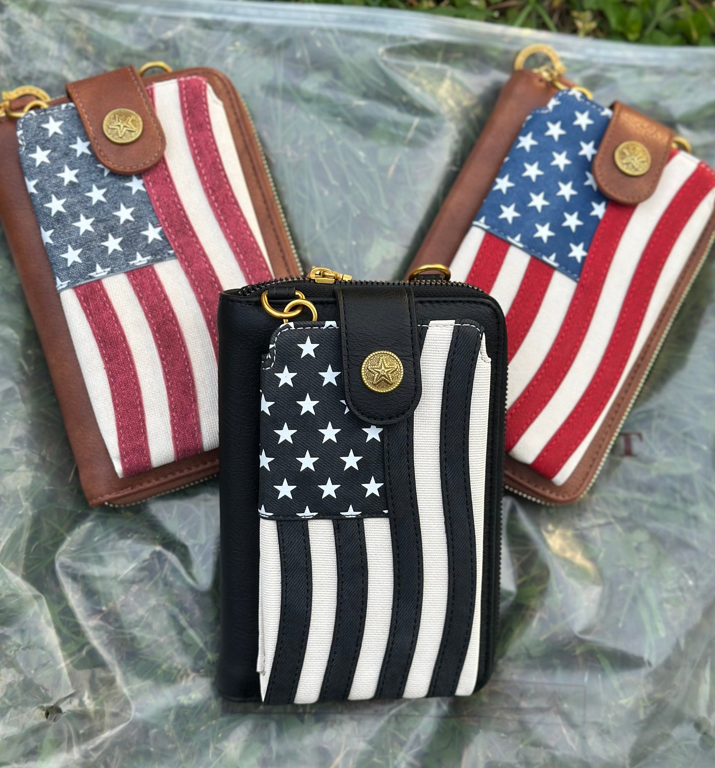 Montana West Vintage American Flag Collection - Red