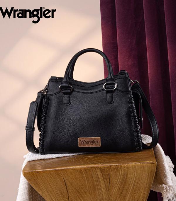 Wrangler Braided Detail Tote Crossbody