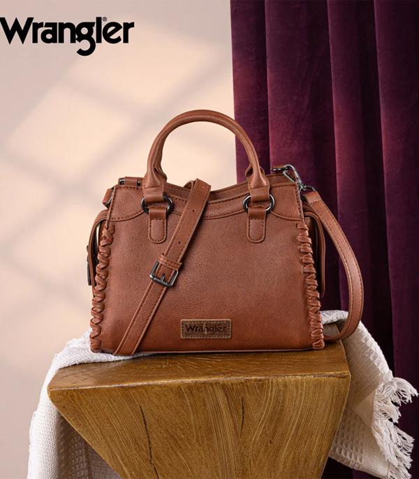 Wrangler Braided Detail Tote Crossbody