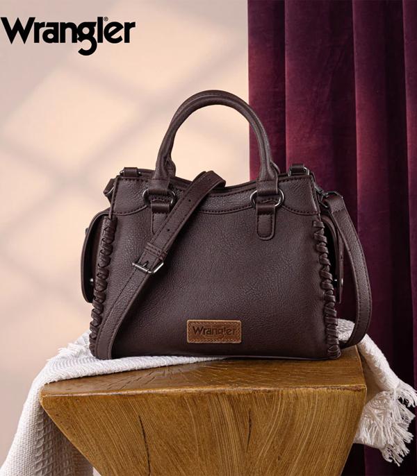 Wrangler Braided Detail Tote Crossbody