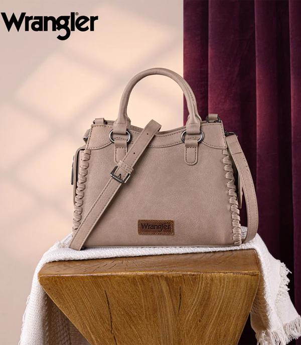 Wrangler Braided Detail Tote Crossbody