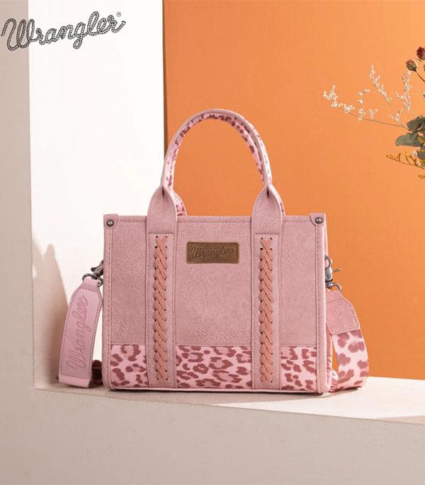 Wrangler Leopard Print Concealed Carry Tote/Crossbody