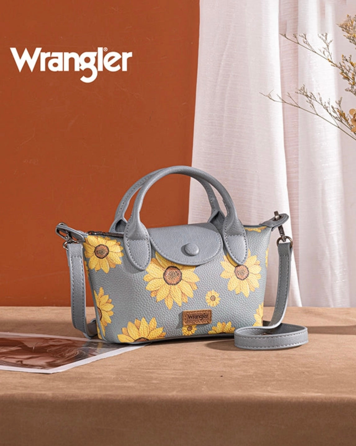WRANGLER SUNFLOWER PRINT MINI CROSSBODY BAG