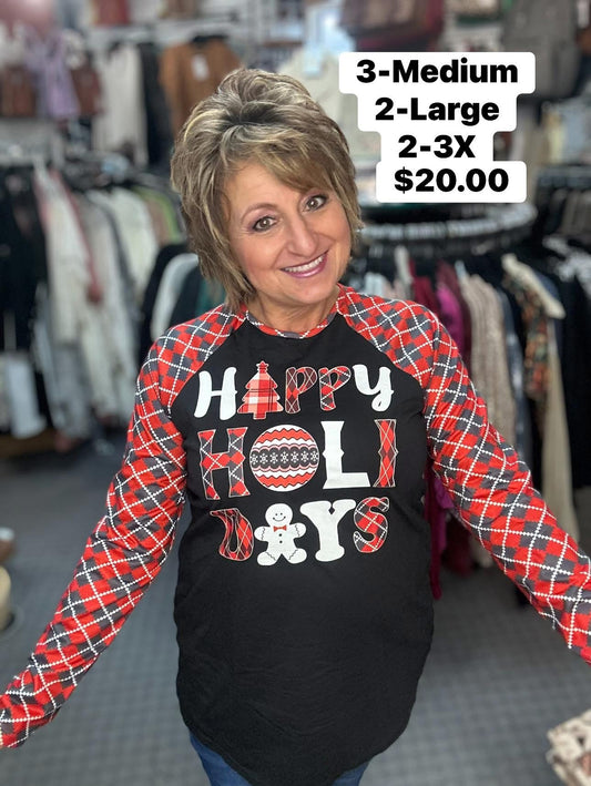 Happy Holidays Long Sleeve