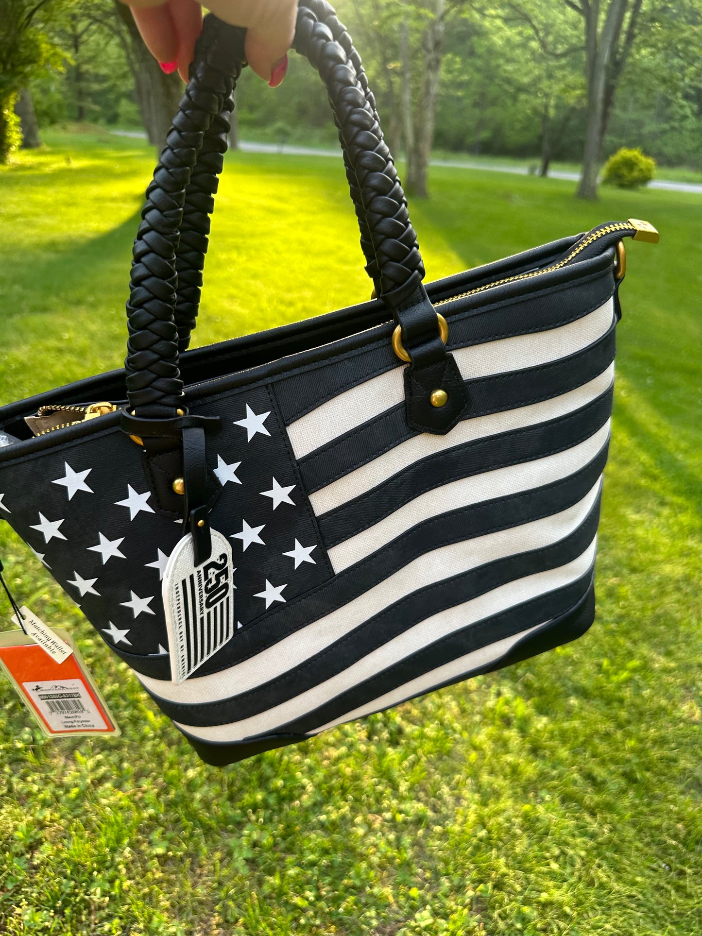 Montana West Vintage American Flag Collection - Black
