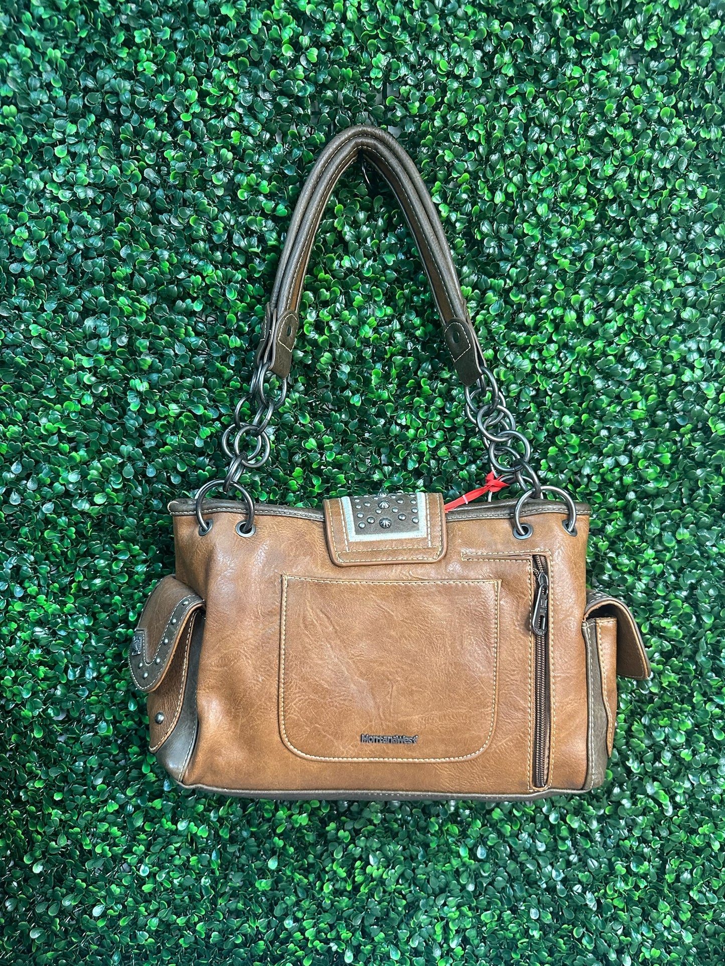 Montana West Concho Collection Satchel/Wallet Set