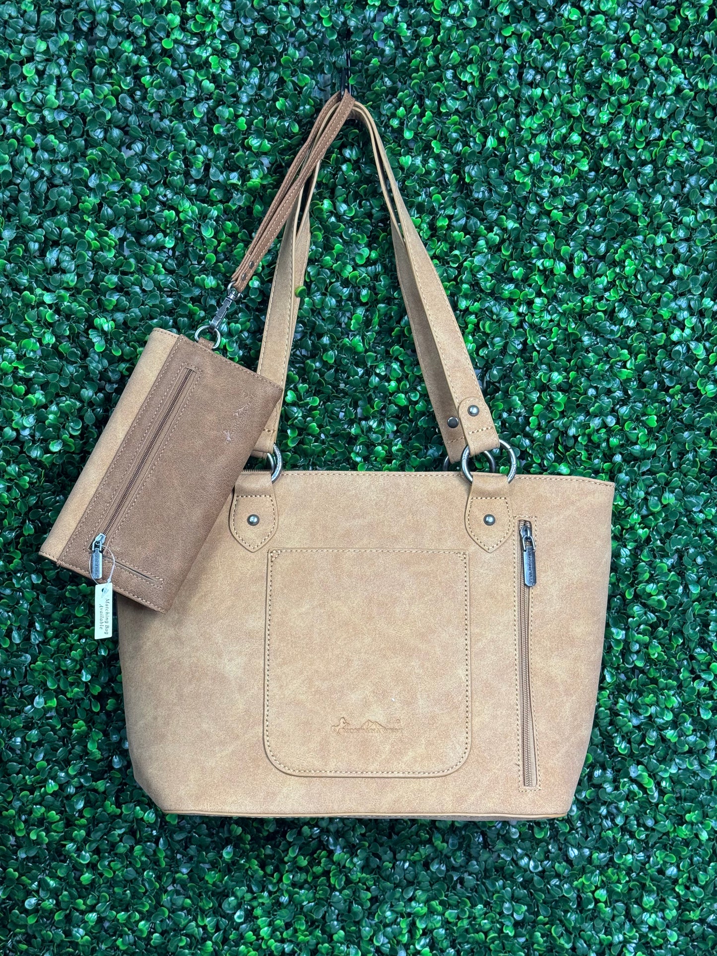 Montana West Aztec Concealed Carry Tote and Wallet Set