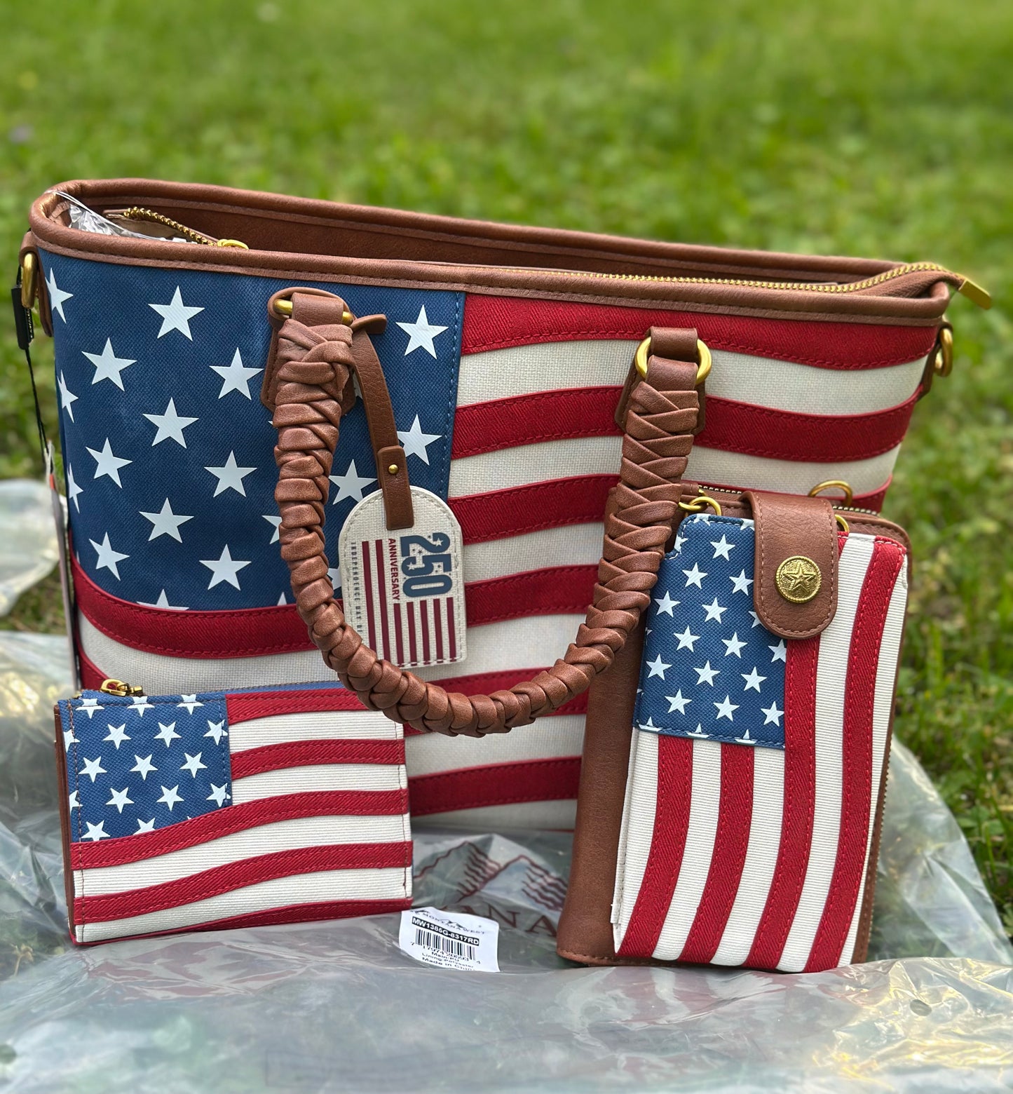 Montana West Vintage American Flag Collection - Red