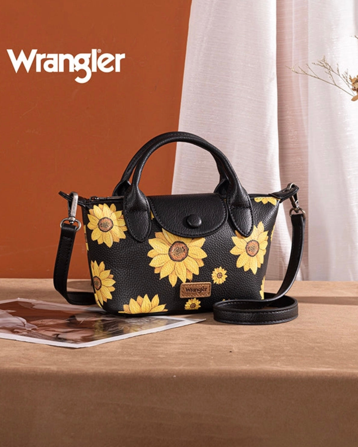 WRANGLER SUNFLOWER PRINT MINI CROSSBODY BAG
