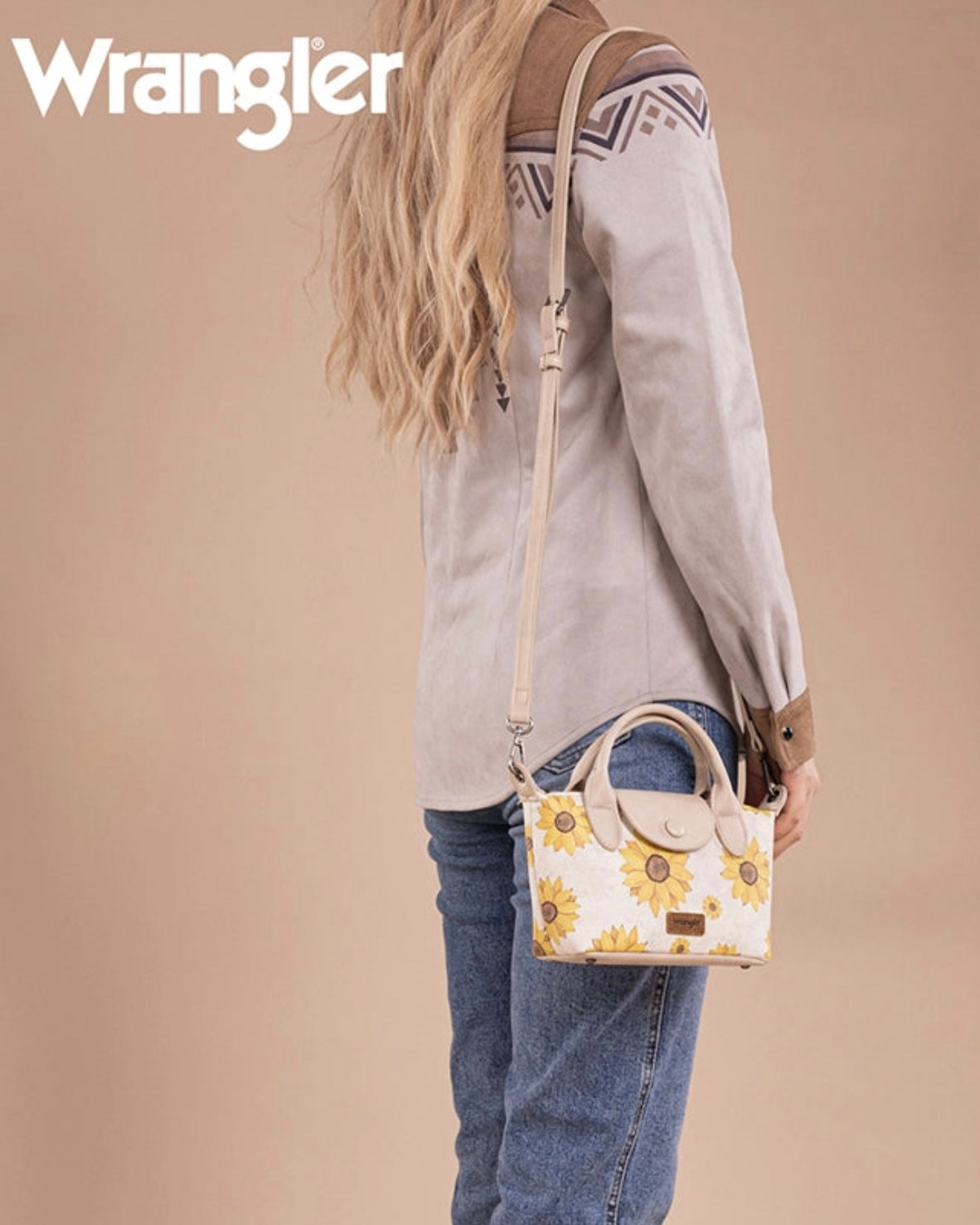 WRANGLER SUNFLOWER PRINT MINI CROSSBODY BAG