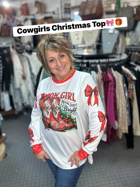 Cowgirls Christmas Long Sleeve