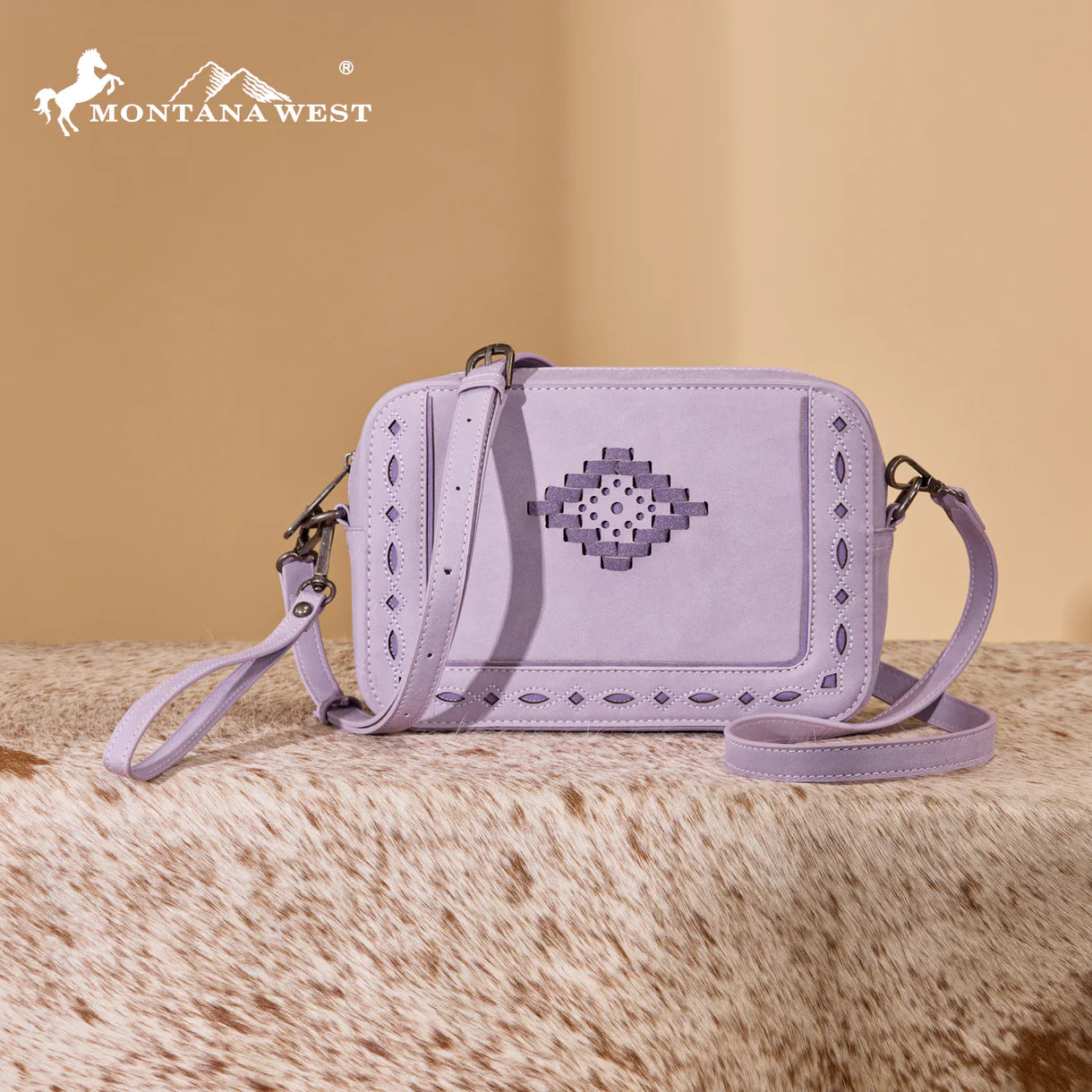 Montana West Western Aztec Cut-Out Crossbody Bag