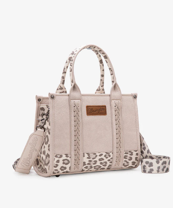 Wrangler Leopard Print Concealed Carry Tote/Crossbody