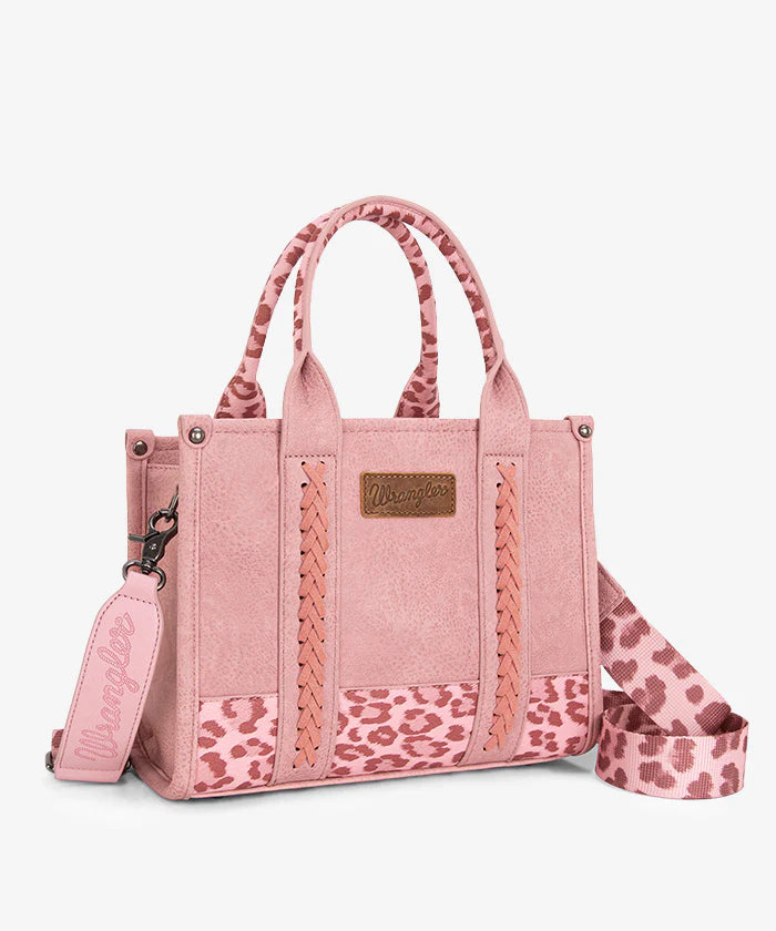 Wrangler Leopard Print Concealed Carry Tote/Crossbody