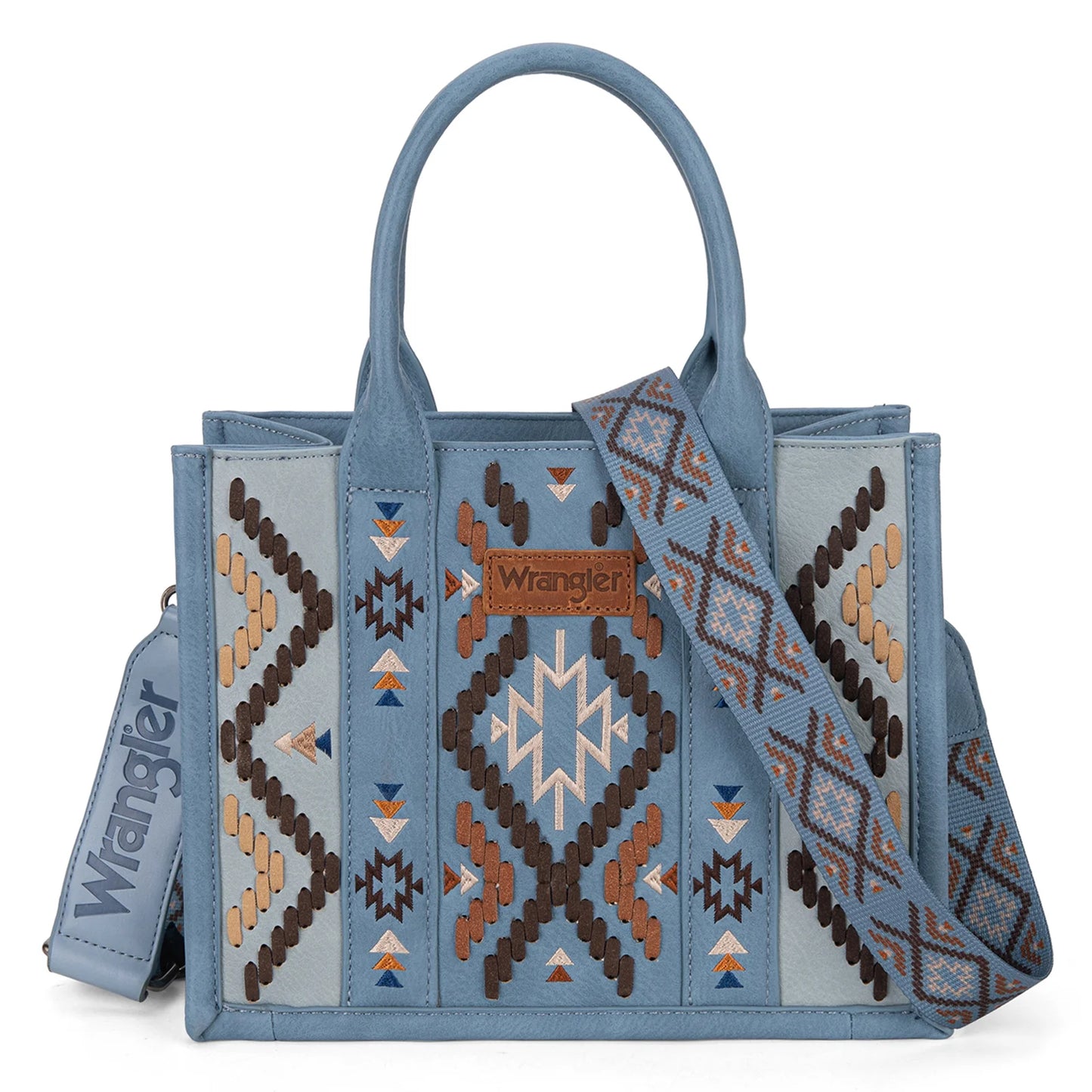 Wrangler Aztec Embroidered Tote/Crossbody